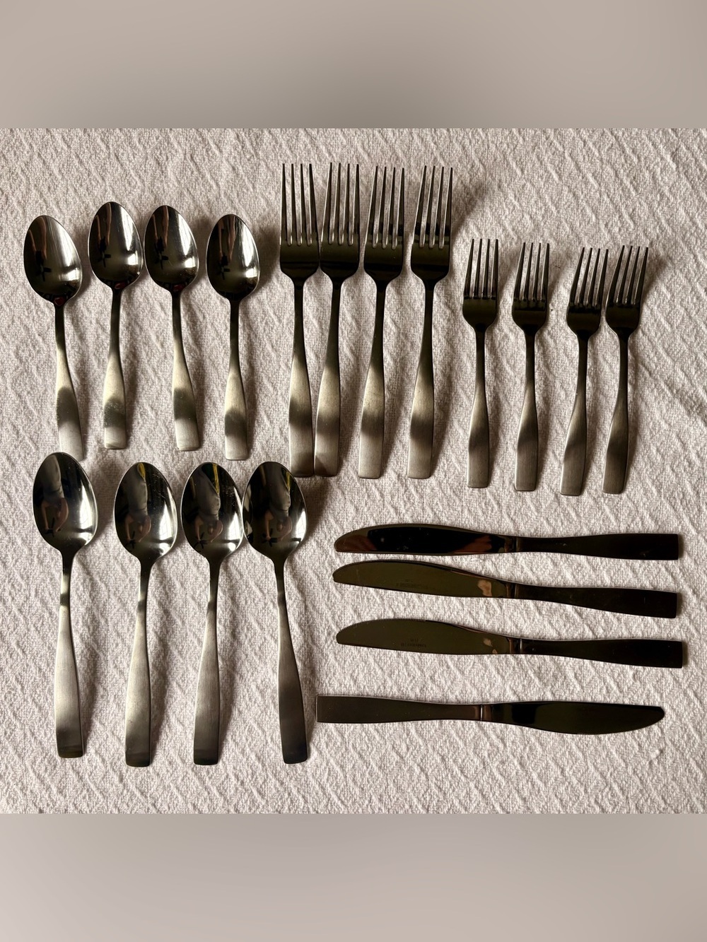 Cambridge Madison Satin 20 pc Stainless Steel Flatware Set - Silverware